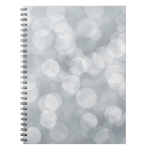 Bokeh Silver Grijze overlay Notitieboek