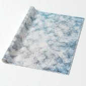 Bokeh Snowflake Glitter Sparkle Cadeaupapier (Uitgerold)