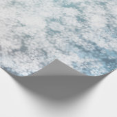 Bokeh Snowflake Glitter Sparkle Cadeaupapier (Hoek)