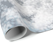 Bokeh Snowflake Glitter Sparkle Cadeaupapier (Rol Hoek)