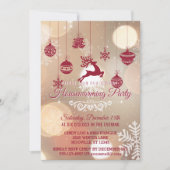 Bokeh Snowflakes Winter Holiday Housewarming Party Kaart (Voorkant)