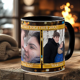 Bokeh Sparking Lights 3 Mok voor kerstmis