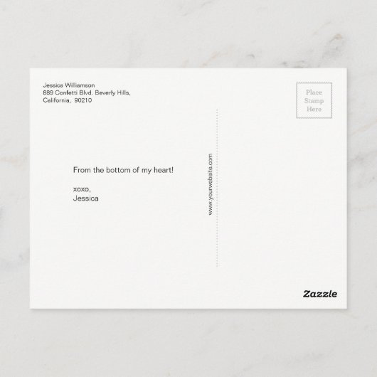 Bokeh sparkle verlichting trendy evenement dank u briefkaart (Achterkant)