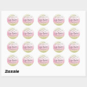 Bokeh Sparkly Pink Gold Lip Balm Labels (Vel)
