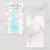 Bokeh Spray Bottle House Cleaning Logo Business Visitekaartje (Voorkant / Achterkant)
