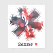 bokeh-ster van het leven sticker (Vel)