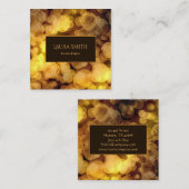 Bokeh Style Gradient Design Vierkante Visitekaartje (Voorkant / Achterkant)