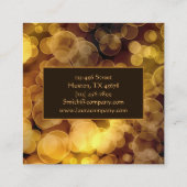 Bokeh Style Gradient Design Vierkante Visitekaartje (Achterkant)