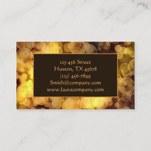 Bokeh Style Gradient Design Visitekaartje (Achterkant)