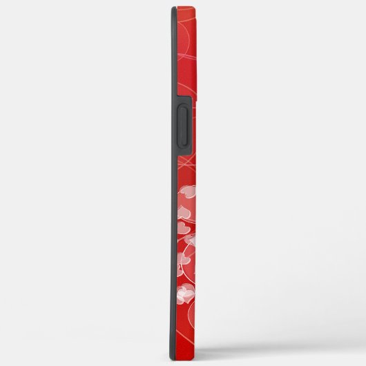 Bokeh style red gradient texture Case-Mate iPhone case (Achterkant / Rechts)