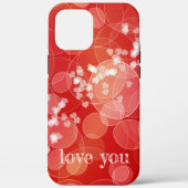 Bokeh style red gradient texture Case-Mate iPhone case (Achterkant)