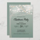 Bokeh Tree Invitation Kaart (Voorkant / Achterkant)