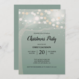 Bokeh Tree Invitation Kaart