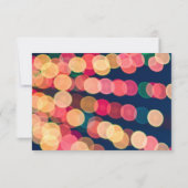 Bokeh Tree-lampjes, kerst RSVP (Achterkant)