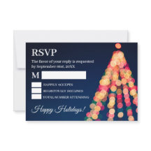 Bokeh Tree-lampjes, kerst RSVP