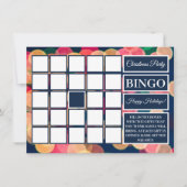 Bokeh Tree Lights, Kerstfeest Bingo Kaart (Voorkant)