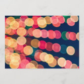 Bokeh Tree Lights, Kerstmenu Menu (Achterkant)