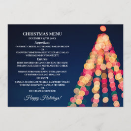 Bokeh Tree Lights, Kerstmenu Menu