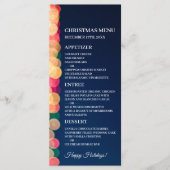 Bokeh Tree Lights, Kerstmenu Menu (Voorkant)
