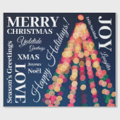 Bokeh Tree Lights, Kerstmis Cadeaupapier (Vlak)