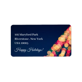 Bokeh Tree Lights, Kerstmis Etiket