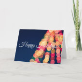 Bokeh Tree Lights, Kerstmis Kaart (Voorkant)