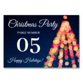 Bokeh Tree Lights, Kerstmis Kaart (Achterkant)