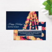 Bokeh Tree Lights, Kerstmis Raffle Ticket Visitekaartje (Bureau)