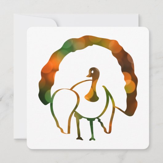 Bokeh Turkey Kaart (Voorkant)