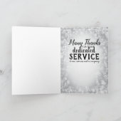 Bokeh universele werknemersjubileumkaart kaart (Binnen)