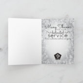 Bokeh universele werknemersjubileumkaart kaart (Binnen)