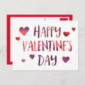 bokeh van de gelukkige valentijnsdag feestdagenkaart (Voorkant / Achterkant)