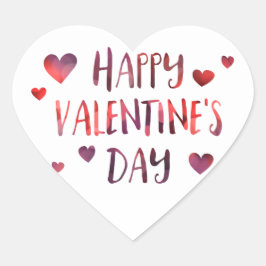 bokeh van de gelukkige valentijnsdag hart sticker