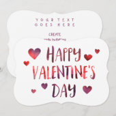 bokeh van de gelukkige valentijnsdag kaart (Voorkant / Achterkant)
