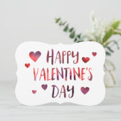 bokeh van de gelukkige valentijnsdag kaart (Staand voorkant)