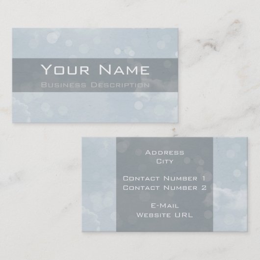 Bokeh Visitekaartje (Voorkant / Achterkant)