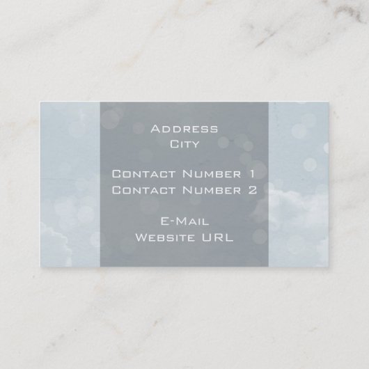 Bokeh Visitekaartje (Achterkant)