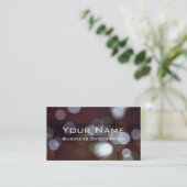 Bokeh Visitekaartje (Staand voorkant)