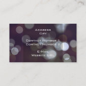 Bokeh Visitekaartje (Achterkant)