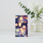 Bokeh-Visitekaartjes voor fotografie Visitekaartje (Staand voorkant)