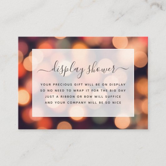 Bokeh Vrijgezellenfeest Behuizing Kaart (Voorkant)