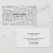 Bokeh White Gold Banding Visitekaartje (Voorkant / Achterkant)