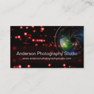 Bokeh & Zoom Lens Fotograaf Visitekaartje D16