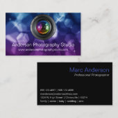 Bokeh & Zoom Lens Fotografe Visitekaartje D1 (Voorkant / Achterkant)