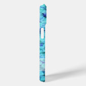 Bokehlichten in tinten blauw Case-Mate iPhone case (Achterkant / Rechts)
