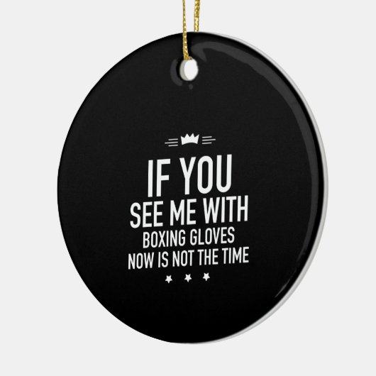 Bokende handschoenen wit keramisch ornament (Links)