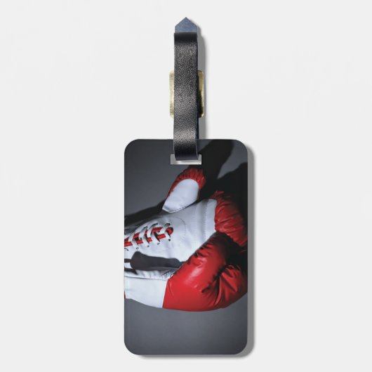 Bokhandschoenen Bagagelabel (Achterkant verticaal)