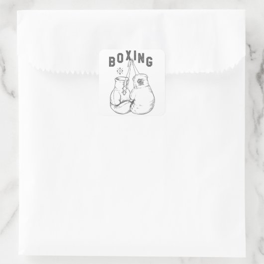 Bokhandschoenen Vierkante Sticker (Tas)