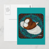 Bokhara Pigeon Fancy Briefkaart (Voorkant / Achterkant)