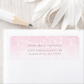 Bokhe Lights Delicate Pink Ombre Adress Etiket (Insitu)